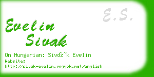 evelin sivak business card